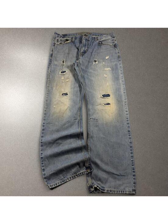 American Eagle Outfitters Other - Y2K distressed skater American Eagle bootcut jeans - fits 35x31!